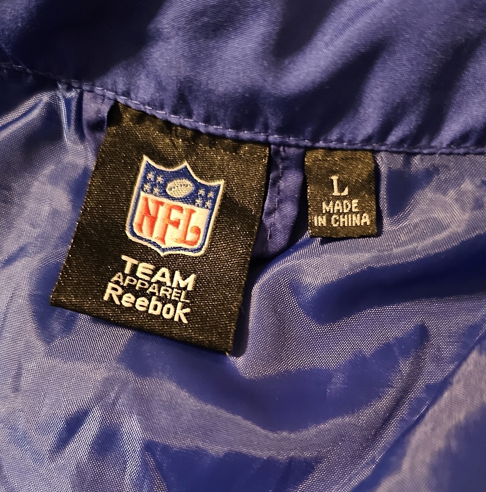 NFL Indianapolis Colts Team Apparel Reebok Windbreaker Jacket Mens Large EUC - Picture 11 of 15